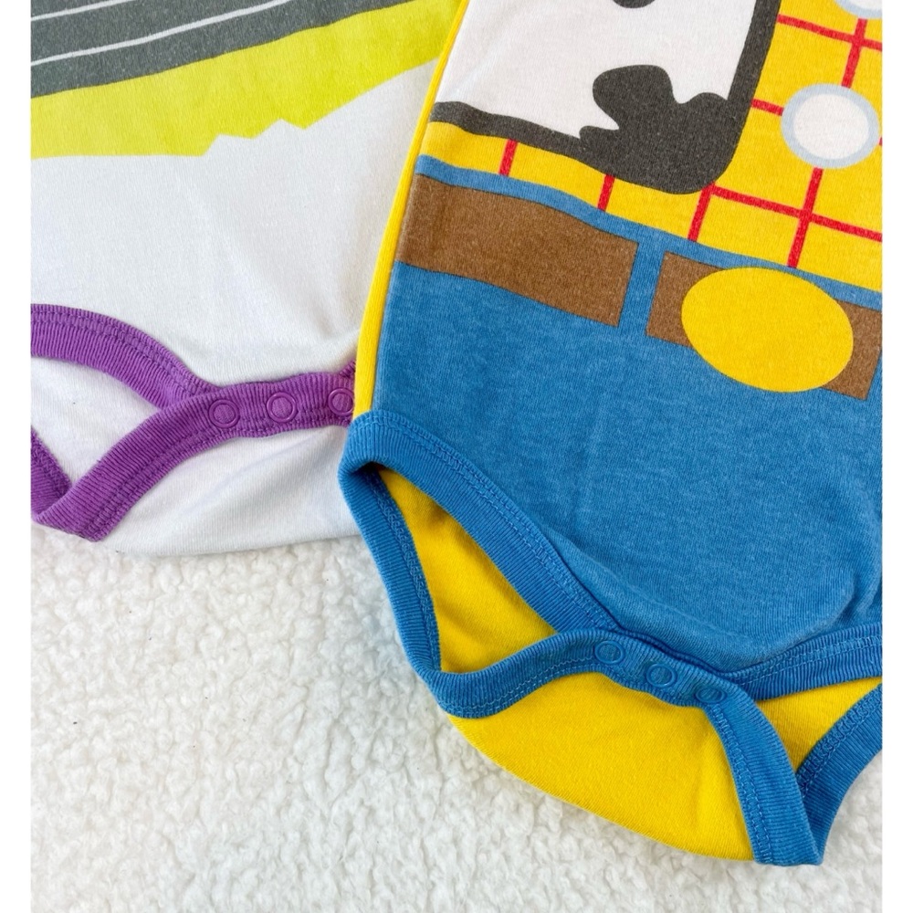 DISNEY • Set of Toy Story Woody & Buzz Lightyear Halloween Costume Onesies, 6-9M - Picture 13 of 16